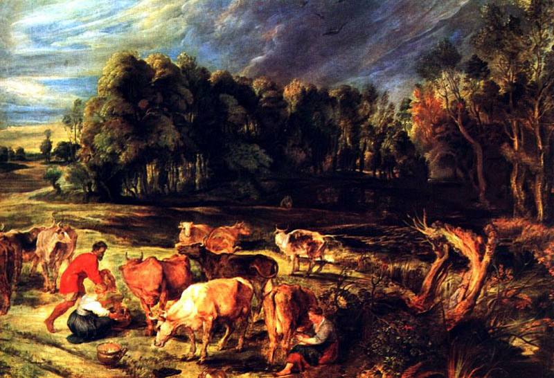 Landscape with Cows, Peter Paul Rubens