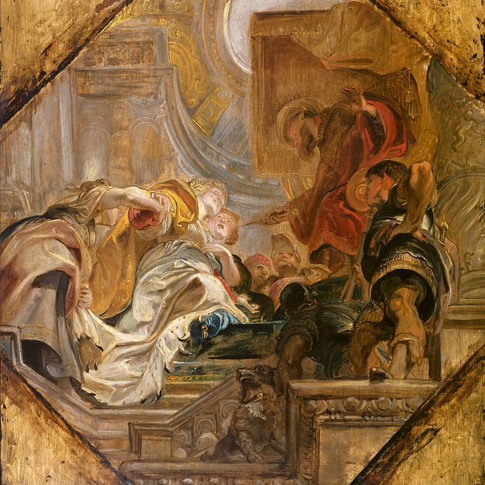Esther before Ahasuerus --, Peter Paul Rubens