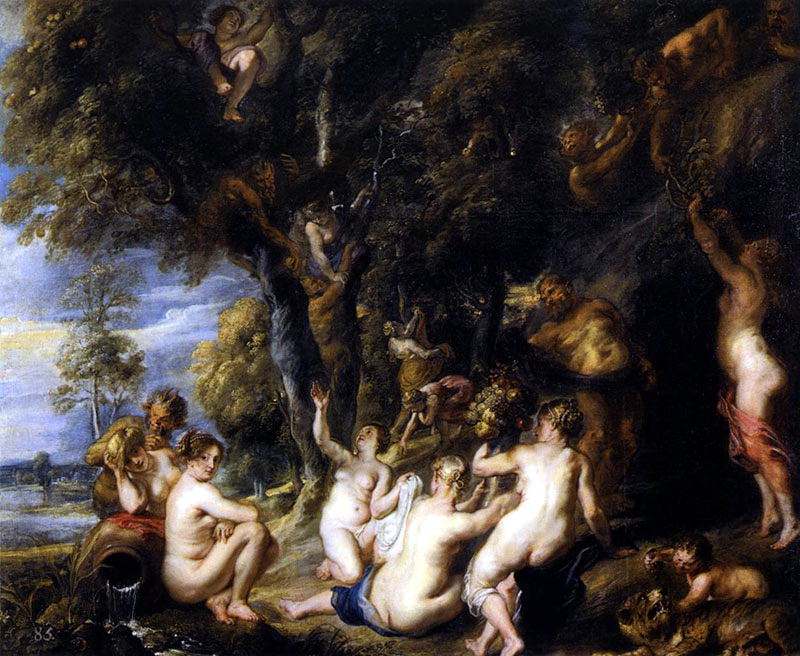 Nymphs and satyrs, Peter Paul Rubens