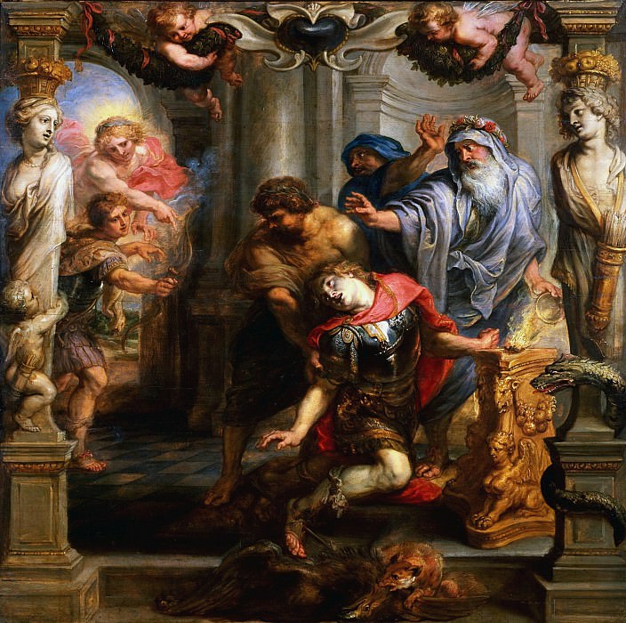 Death of Achilles, Peter Paul Rubens