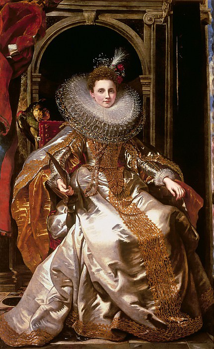 Portrait of Maria Serra Pallavicino , Peter Paul Rubens