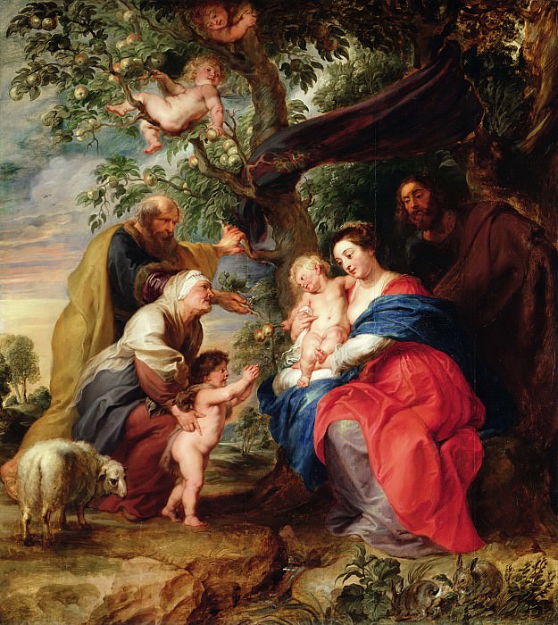 Holy Family under the apple tree, Peter Paul Rubens
