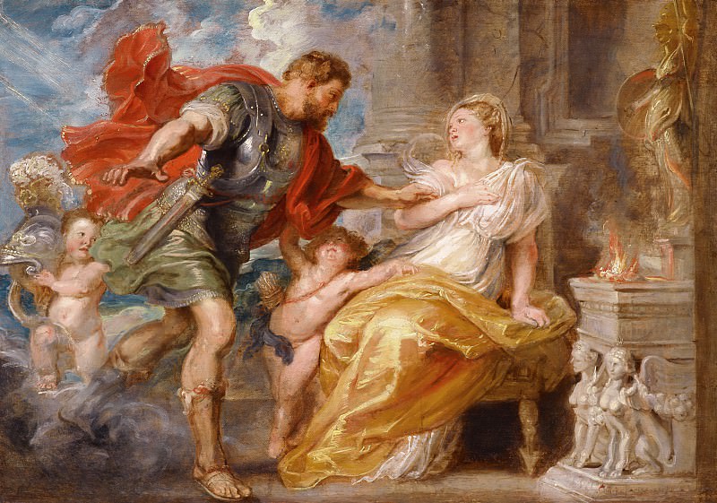 Rubens Mars and Rhea Silvia, Peter Paul Rubens