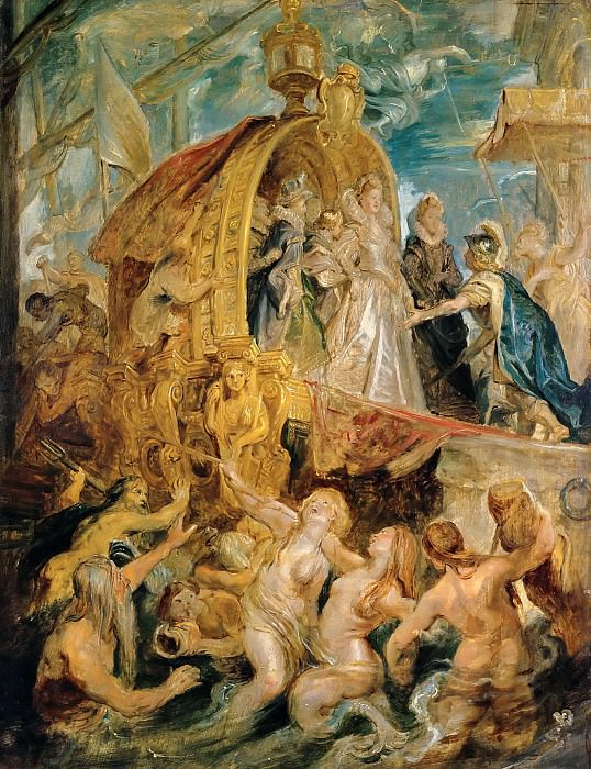 Прибытие Марии Медичи в Марсель , Питер Пауль Рубенс