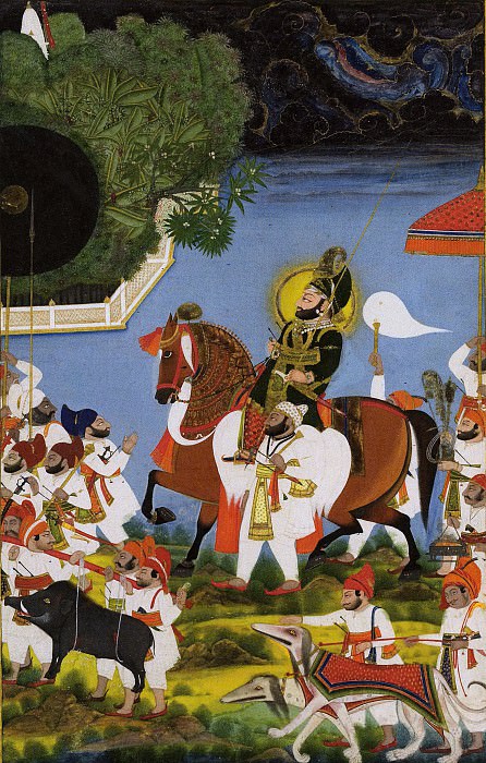 Chokha – Maharana Bhim Singh Returning from Hunting Boar, Metropolitan Museum: part 2