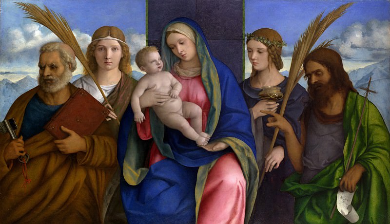 Giovanni Bellini and Workshop – Madonna and Child with Saints, Metropolitan Museum: part 2