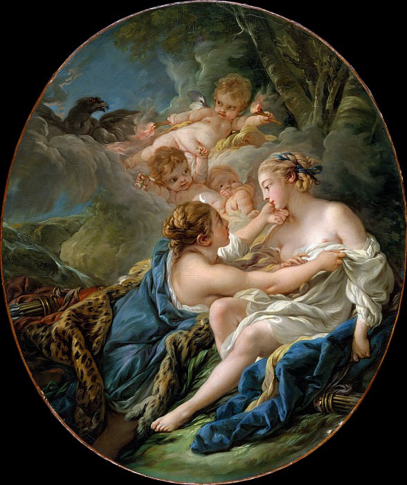 François Boucher – Jupiter, in the Guise of Diana, and Callisto, Metropolitan Museum: part 2