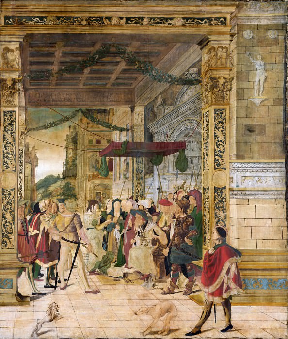 Немецкий художник, около 1530 – Сцена неизвестного суда, Музей Метрополитен: часть 2
