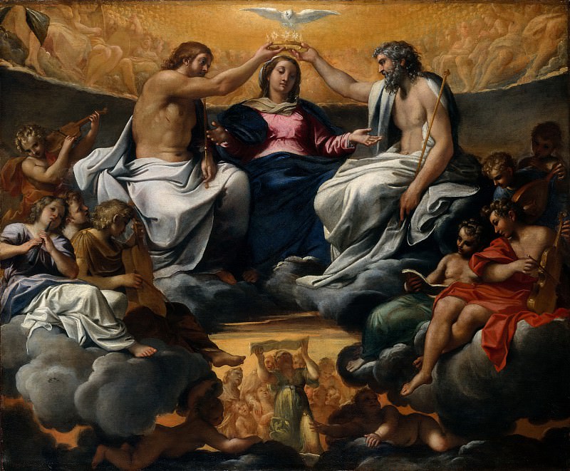 Annibale Carracci – The Coronation of the Virgin, Metropolitan Museum: part 2
