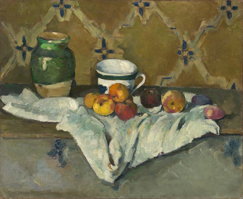 Paul Cézanne – Still Life with Jar, Cup, and Apples, Metropolitan Museum: part 2