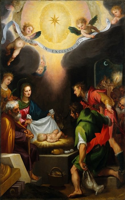 Cigoli – The Adoration of the Shepherds with Saint Catherine of Alexandria, Metropolitan Museum: part 2
