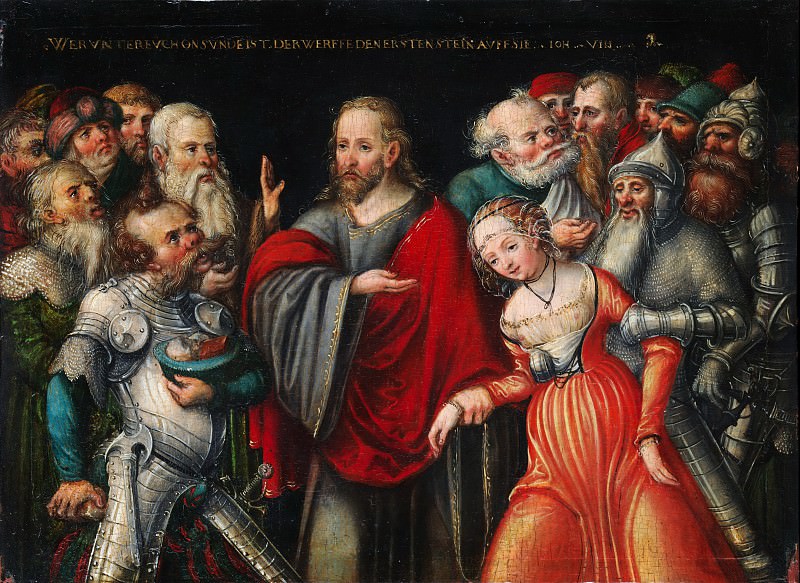 Lucas Cranach the Younger and Workshop – Christ and the Adulteress, Metropolitan Museum: part 2