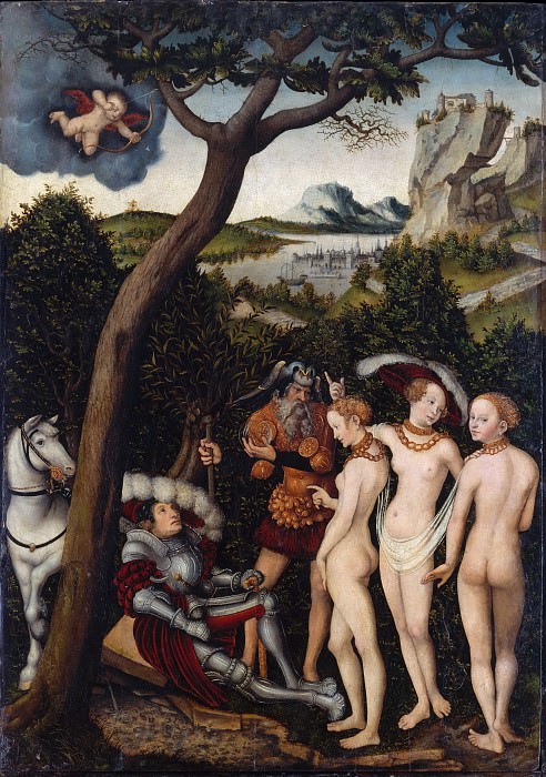 Lucas Cranach the Elder – The Judgment of Paris, Metropolitan Museum: part 2