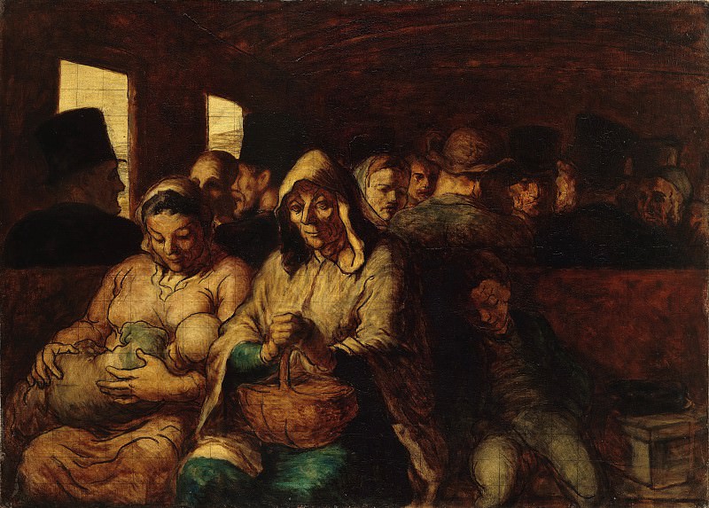 Honoré Daumier – The Third-Class Carriage, Metropolitan Museum: part 2