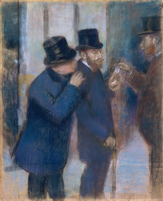 Edgar Degas – Portraits at the Stock Exchange, Metropolitan Museum: part 2