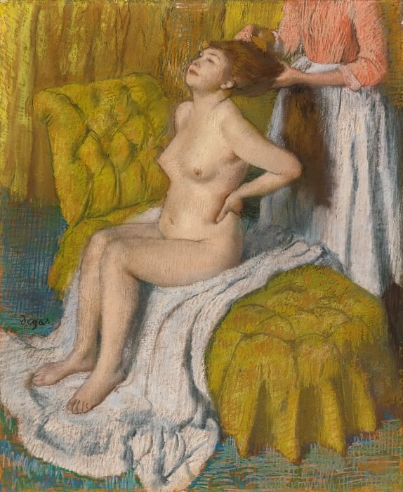 Edgar Degas – Woman Having Her Hair Combed, Metropolitan Museum: part 2