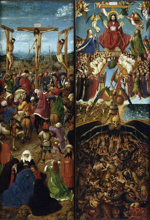 Jan van Eyck and Workshop Assistant – The Crucifixion; The Last Judgment, Metropolitan Museum: part 2