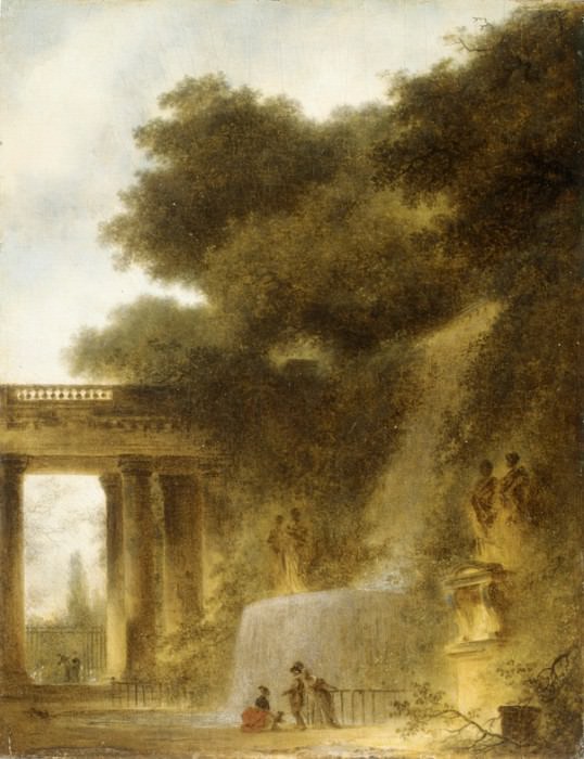 Jean Honoré Fragonard – The Cascade, Metropolitan Museum: part 2