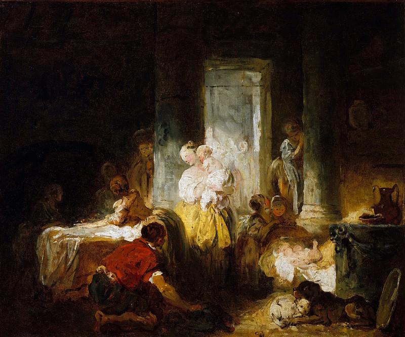 Jean Honoré Fragonard – The Happy Mother, Metropolitan Museum: part 2