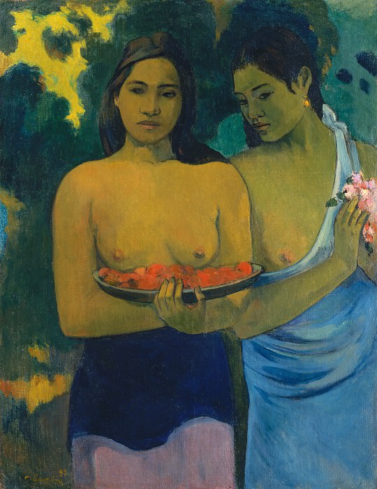 Поль Гоген – Две таитянские женщины, Музей Метрополитен: часть 2