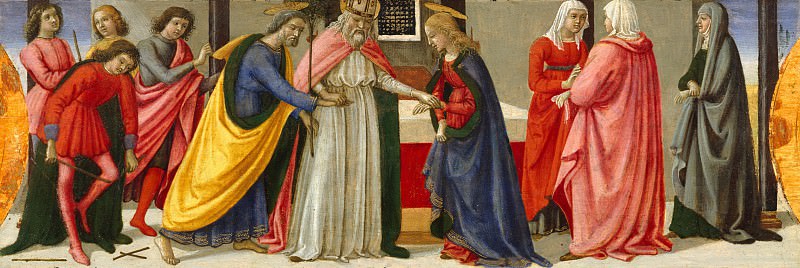 Davide Ghirlandaio – The Marriage of the Virgin, Metropolitan Museum: part 2