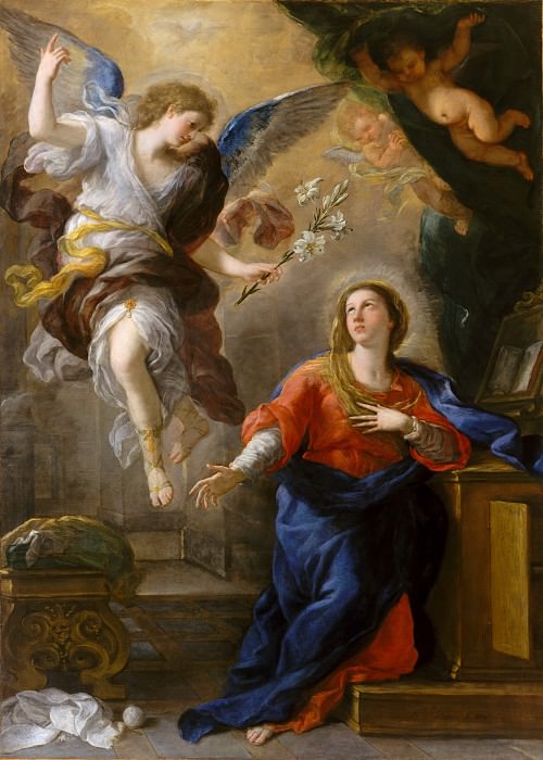 Luca Giordano – The Annunciation, Metropolitan Museum: part 2
