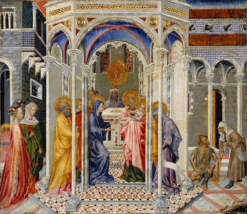 Джованни ди Паоло – Представление Христа в храме, Музей Метрополитен: часть 2