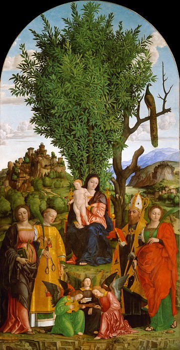 Girolamo dai Libri – Madonna and Child with Saints, Metropolitan Museum: part 2