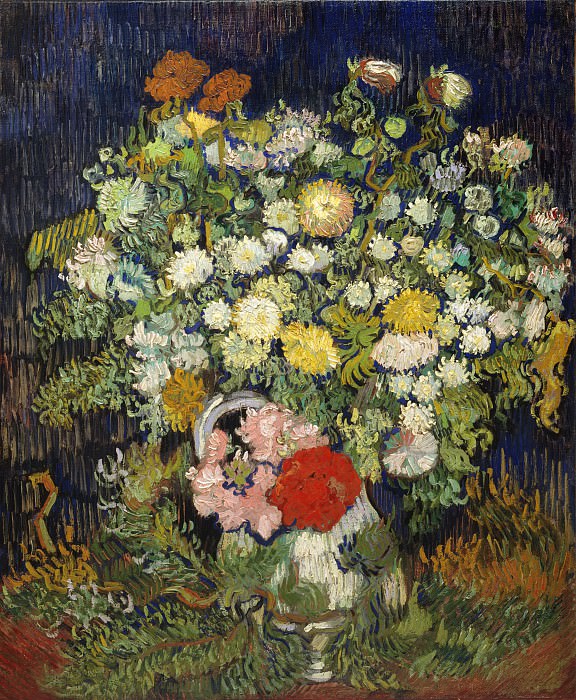 Vincent van Gogh – Bouquet of Flowers in a Vase, Metropolitan Museum: part 2