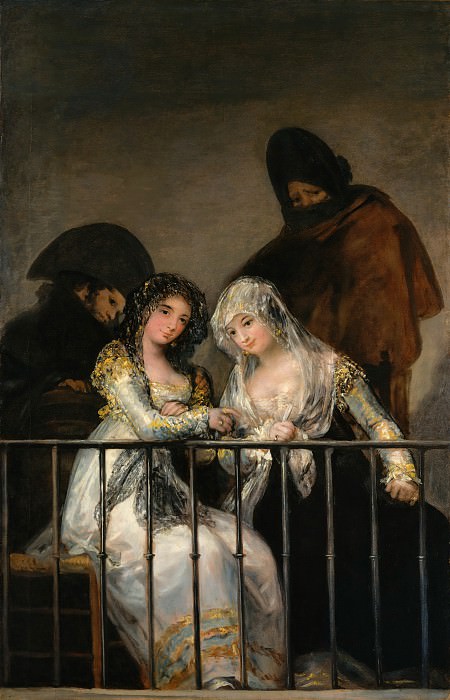 Attributed to Goya – Majas on a Balcony, Metropolitan Museum: part 2
