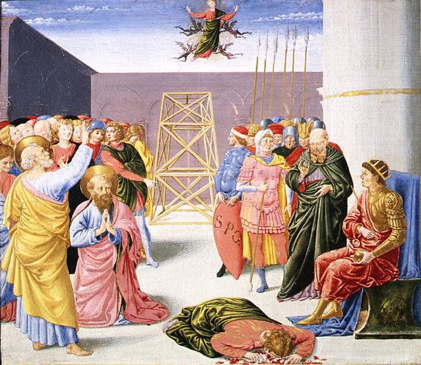 Benozzo Gozzoli – Saint Peter and Simon Magus, Metropolitan Museum: part 2