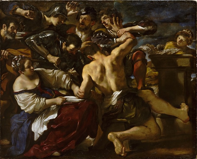 Гверчино – Самсон захвачен филистимлянами, Музей Метрополитен: часть 2