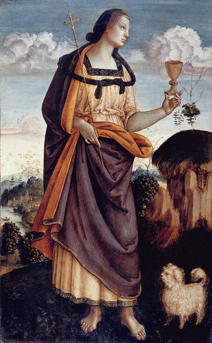Итальянский живописец, около 1500 – Богословские добродетели: вера, любовь и надежда, Музей Метрополитен: часть 2