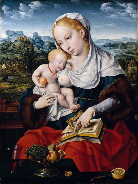 Joos van Cleve and a collaborator – Virgin and Child, Metropolitan Museum: part 2