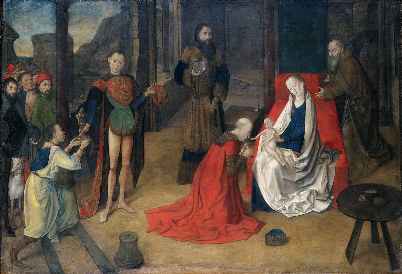Justus of Ghent – The Adoration of the Magi, Metropolitan Museum: part 2