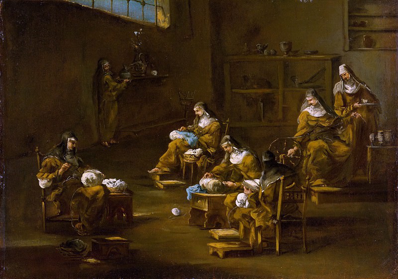 Follower of Alessandro Magnasco – Nuns at Work, Metropolitan Museum: part 2