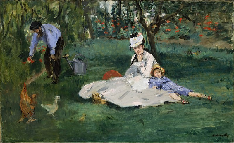 Édouard Manet – The Monet Family in Their Garden at Argenteuil, Metropolitan Museum: part 2