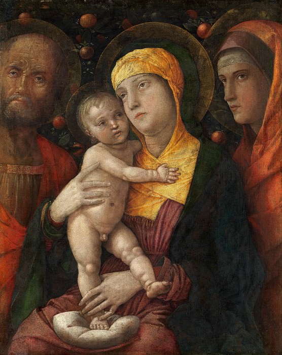 Андреа Мантенья – Святое семейство со святой Марией Магдалиной, Музей Метрополитен: часть 2