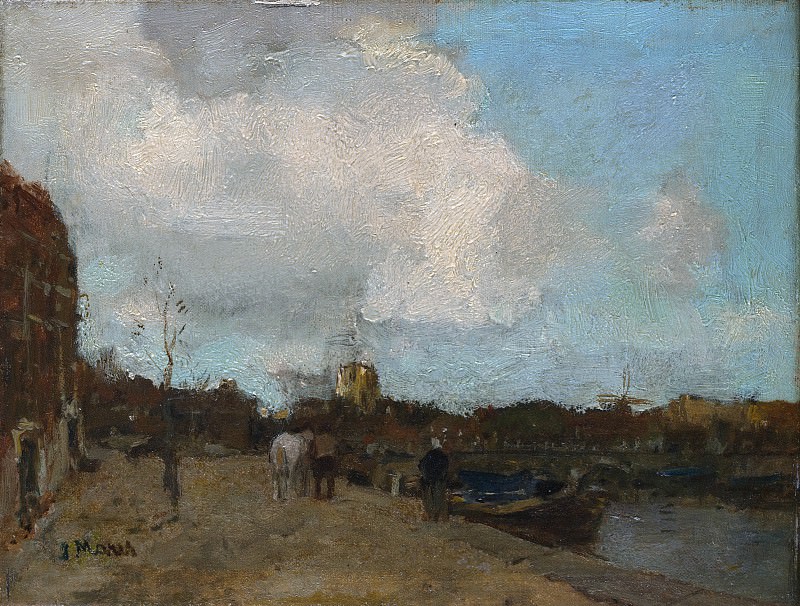 Jacob Maris – Canal Side, Metropolitan Museum: part 2
