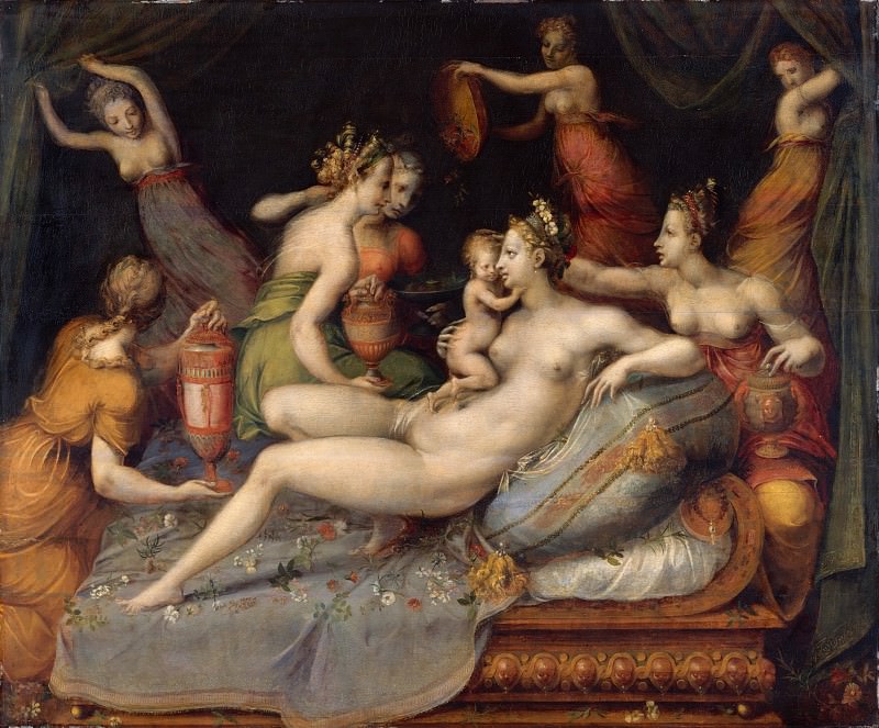 Master of Flora – The Birth of Cupid, Metropolitan Museum: part 2