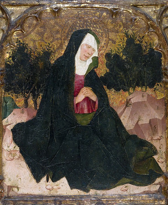 Spanish Painter, second quarter 15th century – The Virgin, Metropolitan Museum: part 2