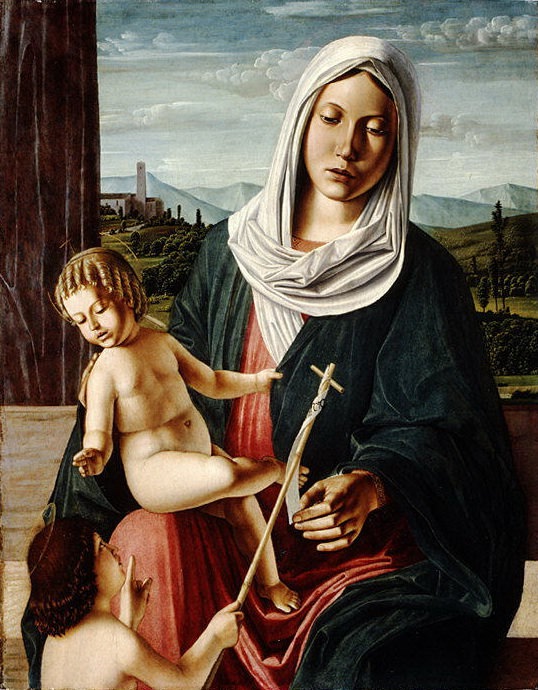 Мишель да Верона – Мадонна с младенцем и молодым Иоанном Крестителем, Музей Метрополитен: часть 2