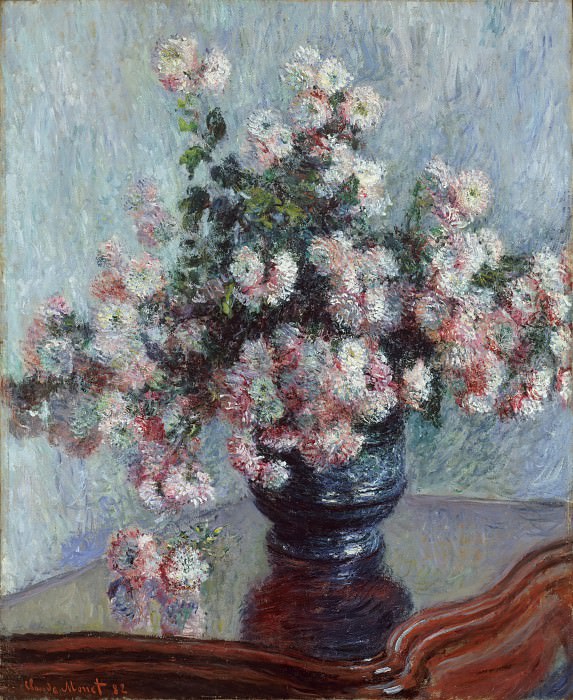 Claude Monet – Chrysanthemums, Metropolitan Museum: part 2