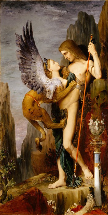 Gustave Moreau – Oedipus and the Sphinx, Metropolitan Museum: part 2