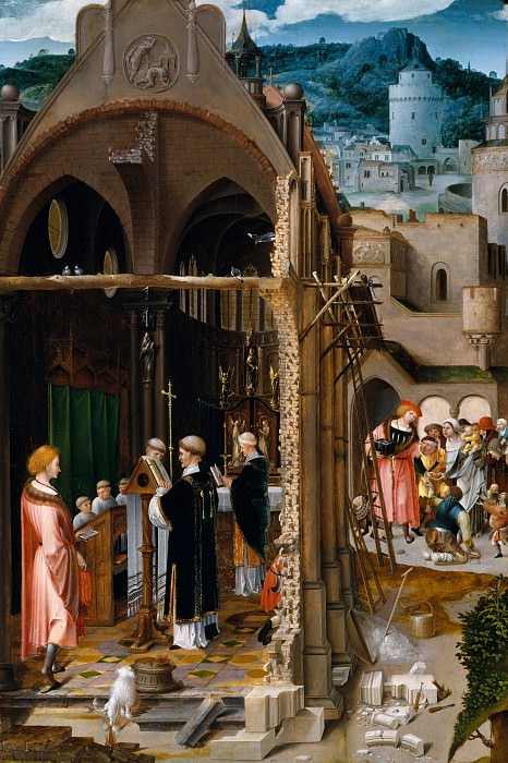 Netherlandish Painter, about 1520-25 – A Sermon on Charity , Metropolitan Museum: part 2