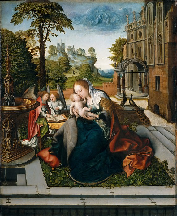 Бернард ван Орли – Мадонна с младенцем и ангелами, Музей Метрополитен: часть 2