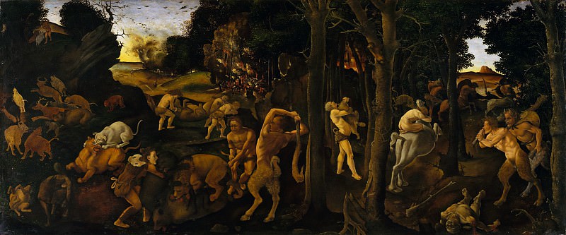 Piero di Cosimo – A Hunting Scene, Metropolitan Museum: part 2
