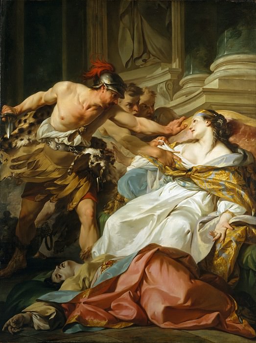 Jean Baptiste Marie Pierre – The Death of Harmonia, Metropolitan Museum: part 2