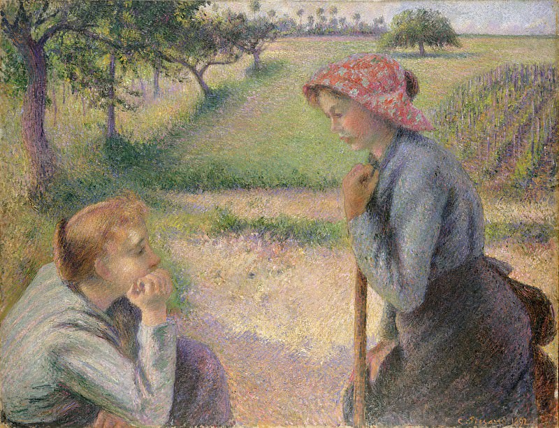 Camille Pissarro – Two Young Peasant Women, Metropolitan Museum: part 2