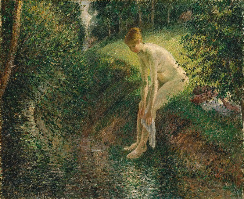 Camille Pissarro – Bather in the Woods, Metropolitan Museum: part 2